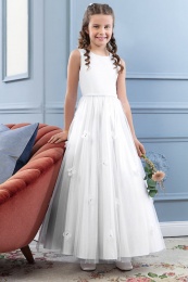 Emmerling White Butterfly Communion Dress - Style 2231