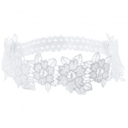 Baby Girls White Flower Lace Headband