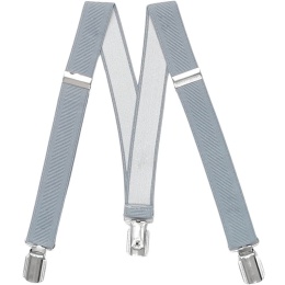 Boys Silver / Grey Adjustable & Elasticated Formal Braces