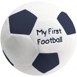 My First Football Navy Baby Soft Rattle Toy Gift