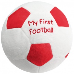 My First Football Red Baby Soft Rattle Toy Gift