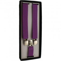 Boys Purple Adjustable Braces + Gift Box