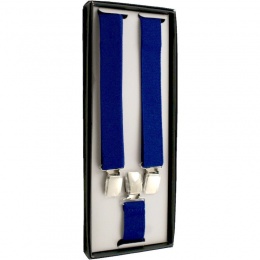 Boys Royal Blue Adjustable Braces + Gift Box