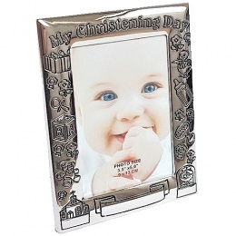 Silver Plated My Christening Day Photo Frame